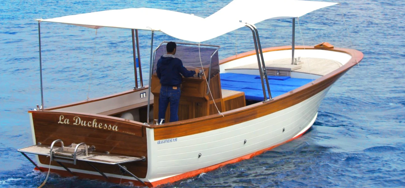 Giro isola di Ischia in barca di mezza giornata con soste bagno